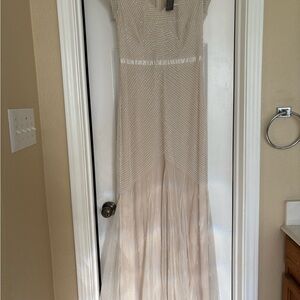 Adrianna Papell Cream Maxi Dress